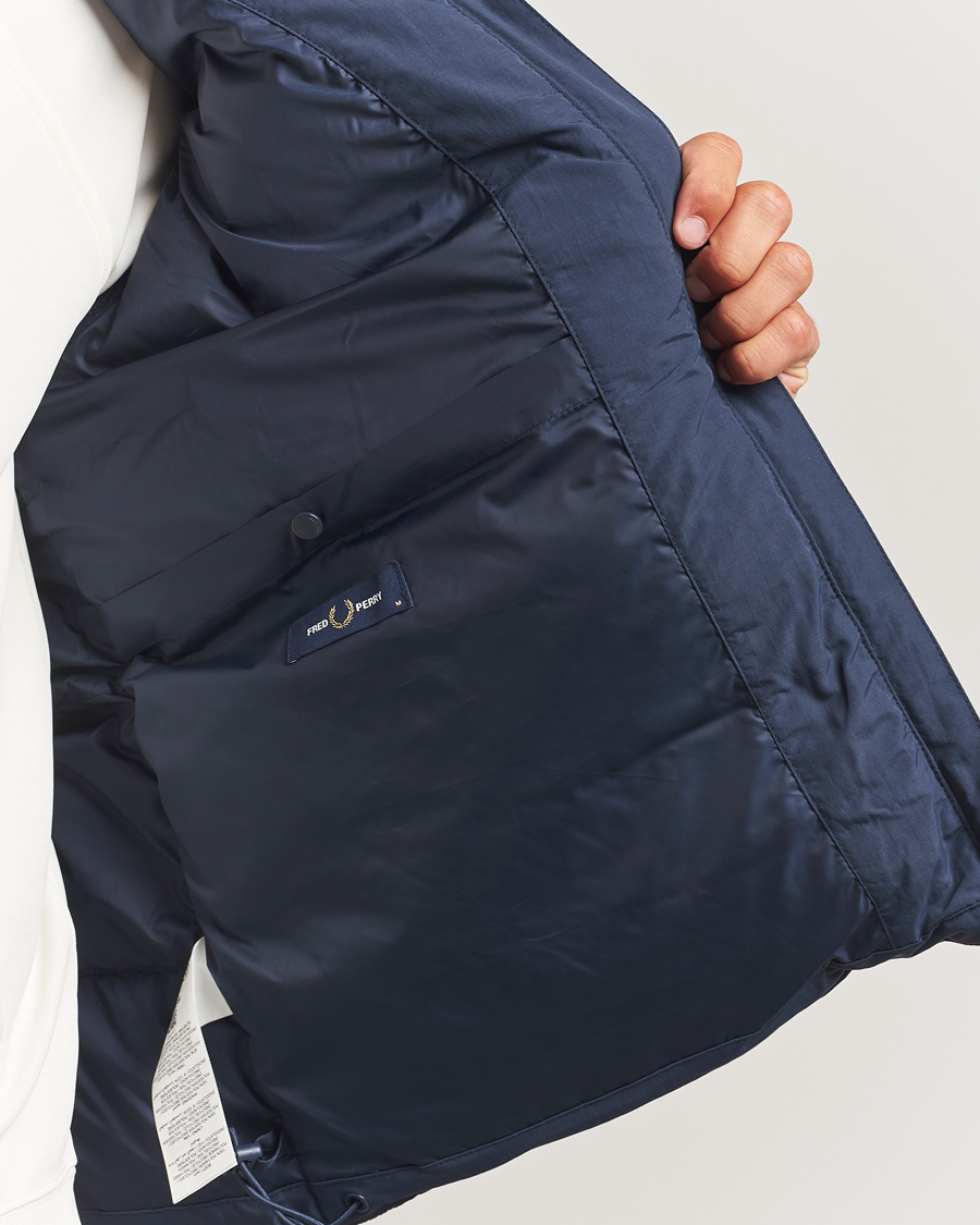 Heren | Jassen | Fred Perry | Raglan Padded Down Jacket Dark Airforce