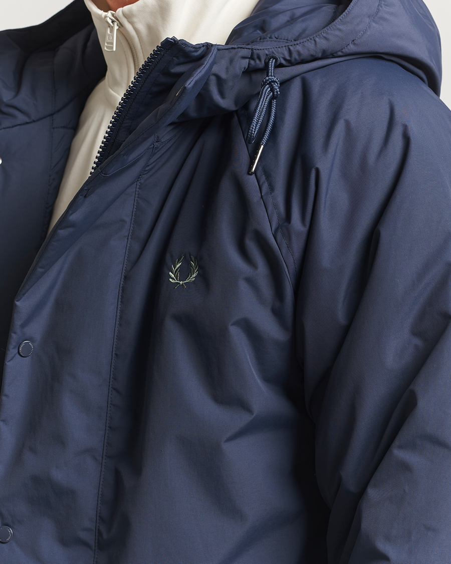 Heren | Jassen | Fred Perry | Stockport Padded Hooded Jacket Dark Airforce