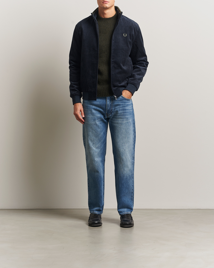 Heren | Jassen | Fred Perry | Brentham Corduroy Jacket Navy