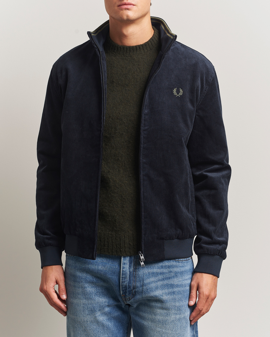 Heren | Jassen | Fred Perry | Brentham Corduroy Jacket Navy