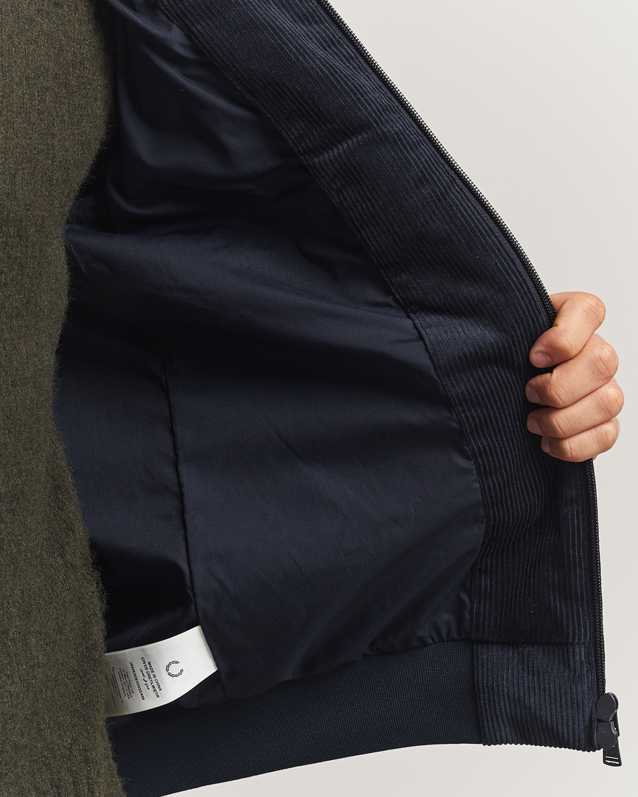Heren | Jassen | Fred Perry | Brentham Corduroy Jacket Navy