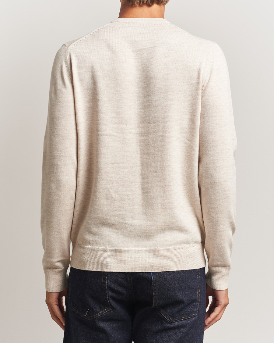 Heren | Truien | Fred Perry | Classic Crew Neck Jumper Porrigde Marl