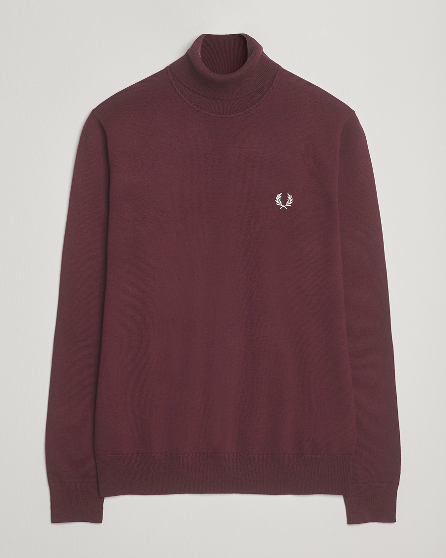Heren | Truien | Fred Perry | Classic Rollnock Jumper Oxblood