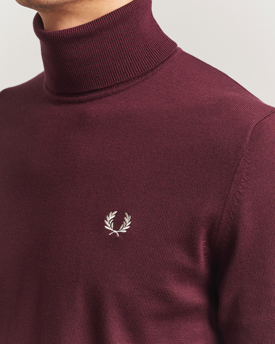 Heren | Truien | Fred Perry | Classic Rollnock Jumper Oxblood