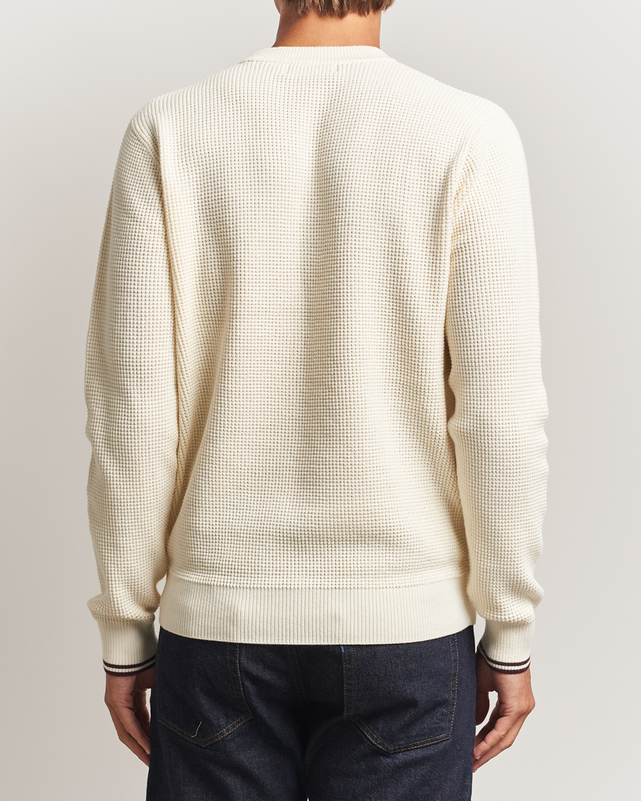 Heren | Truien | Fred Perry | Waffle Stitch Jumper Ecru