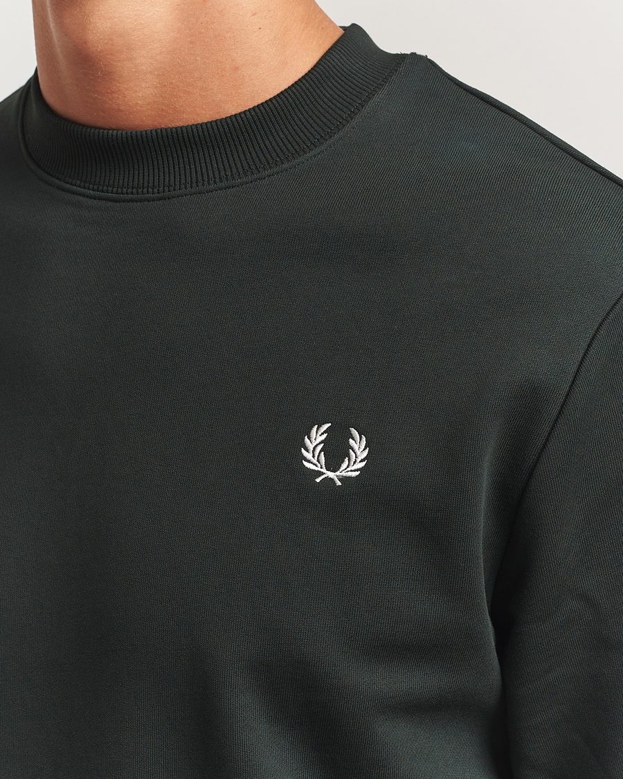Heren | Truien | Fred Perry | Crew Neck Sweatshirt Night Green