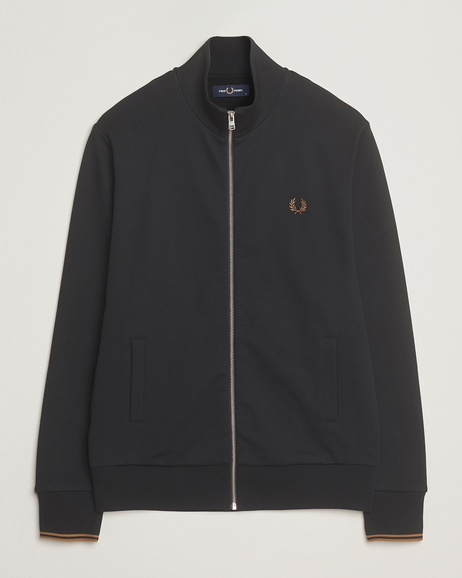 Heren | Truien | Fred Perry | Full Zip Sweatshirt Black