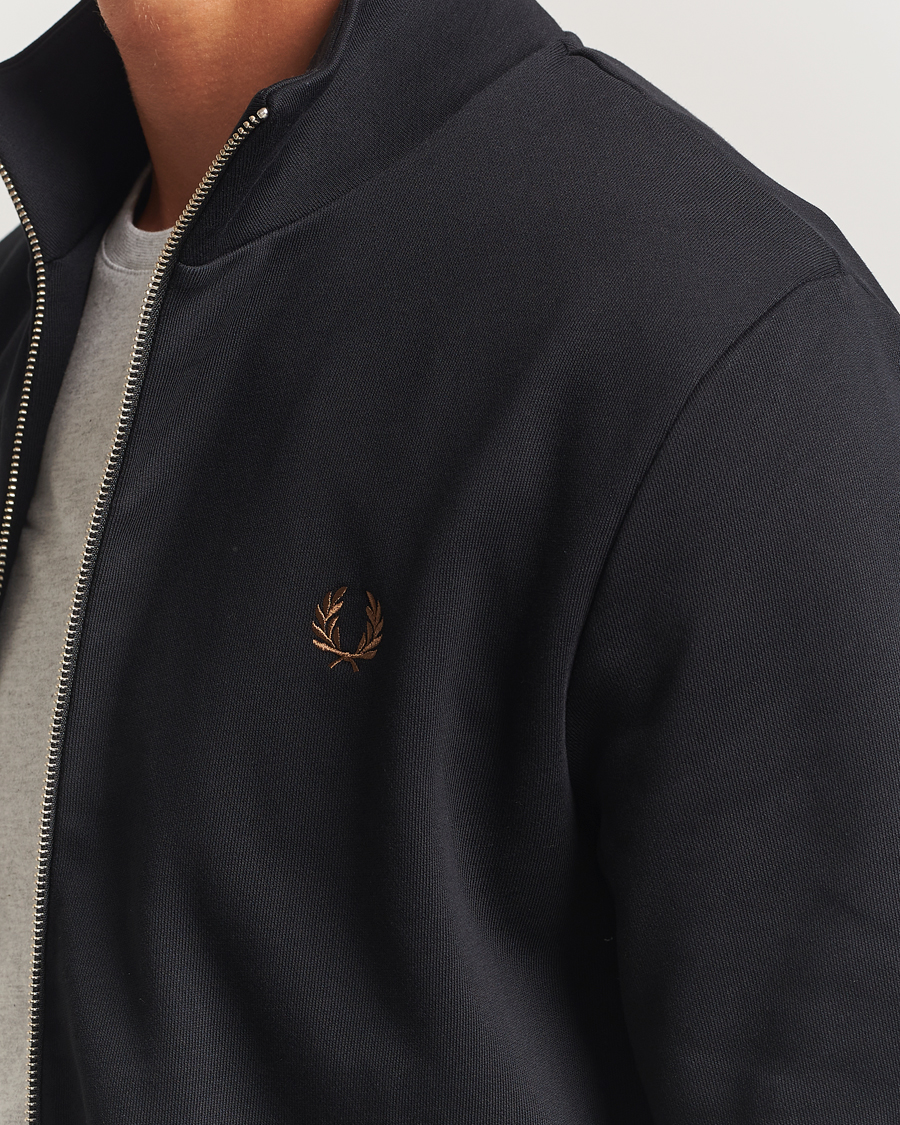 Heren | Truien | Fred Perry | Full Zip Sweatshirt Black