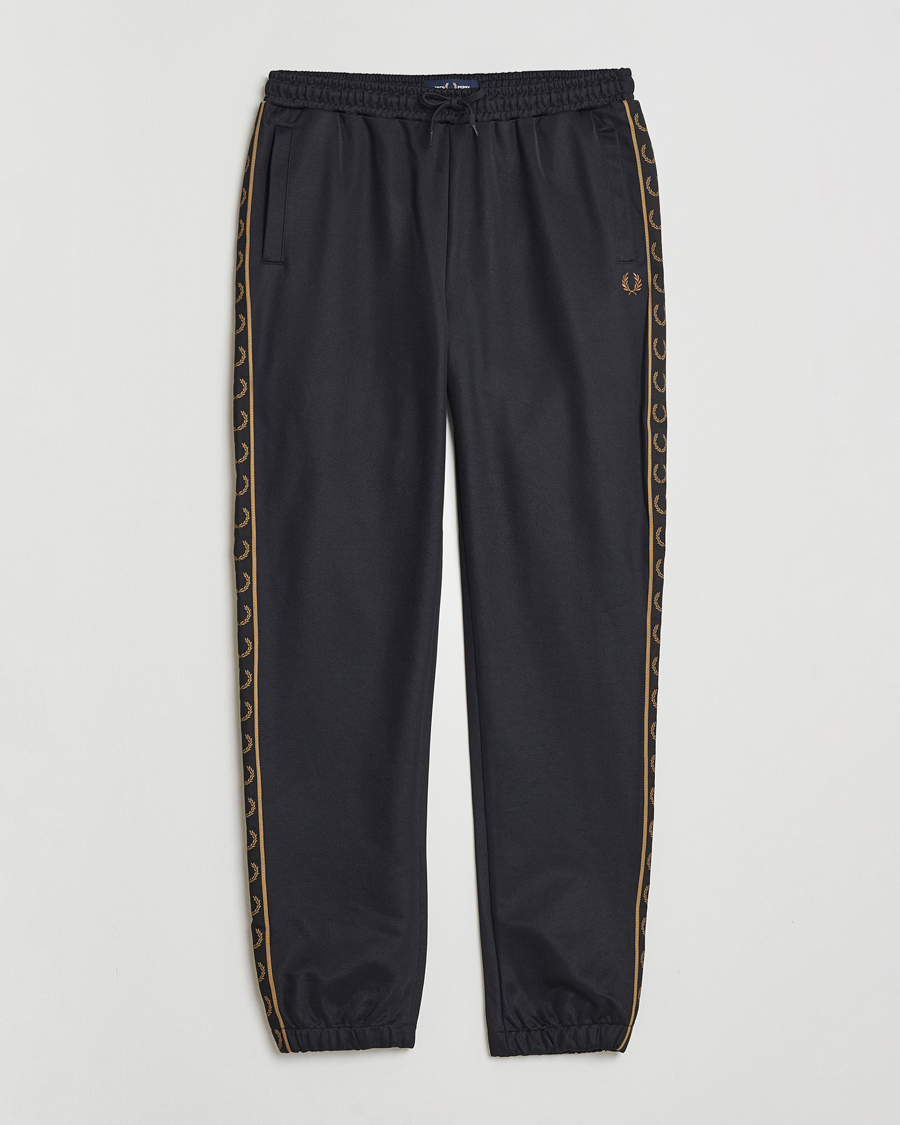 Heren | Broeken | Fred Perry | Taped Track Pants Black