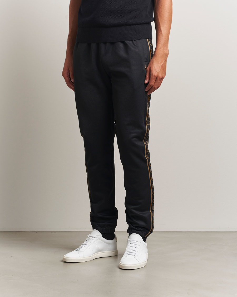 Heren | Broeken | Fred Perry | Taped Track Pants Black