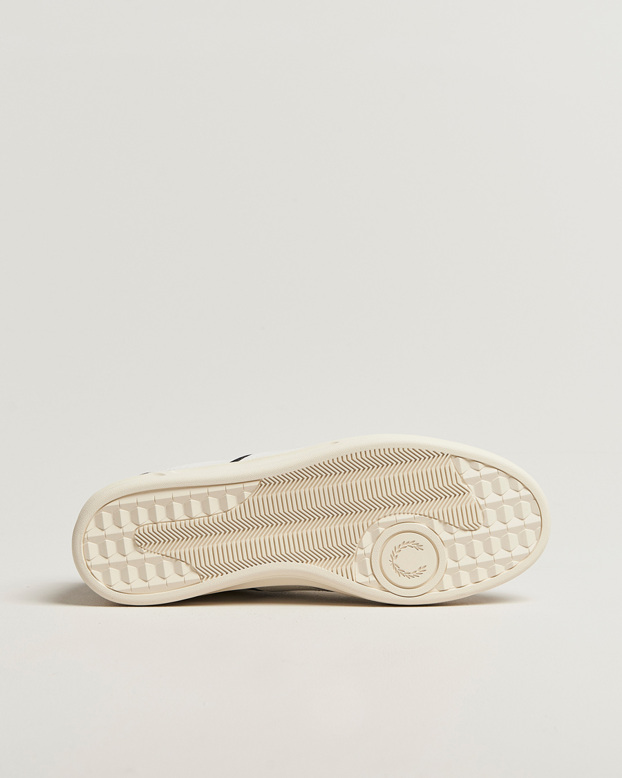 Heren | Sneakers | Fred Perry | B4 Leather/Suede Sneaker Snow White