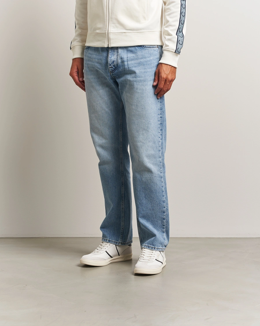 Heren | Sneakers | Fred Perry | B4 Leather/Suede Sneaker Snow White