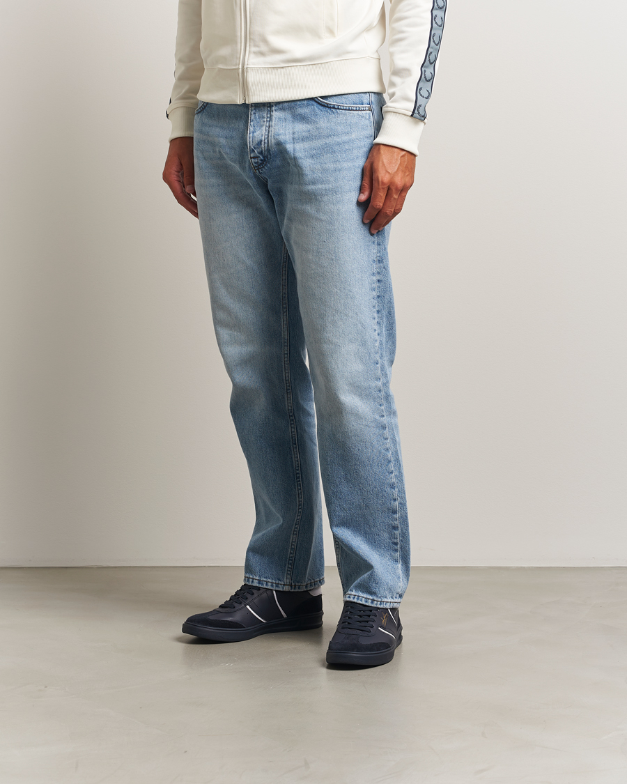 Heren | Sneakers | Fred Perry | B4 Leather/Suede Sneaker Navy
