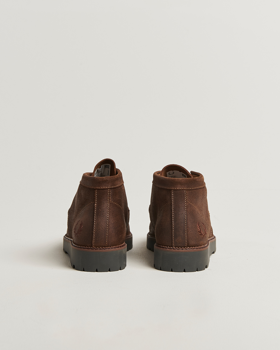 Heren | Laarzen | Fred Perry | Kenny Waxed Suede Chukka Boot Burnt Tobacco