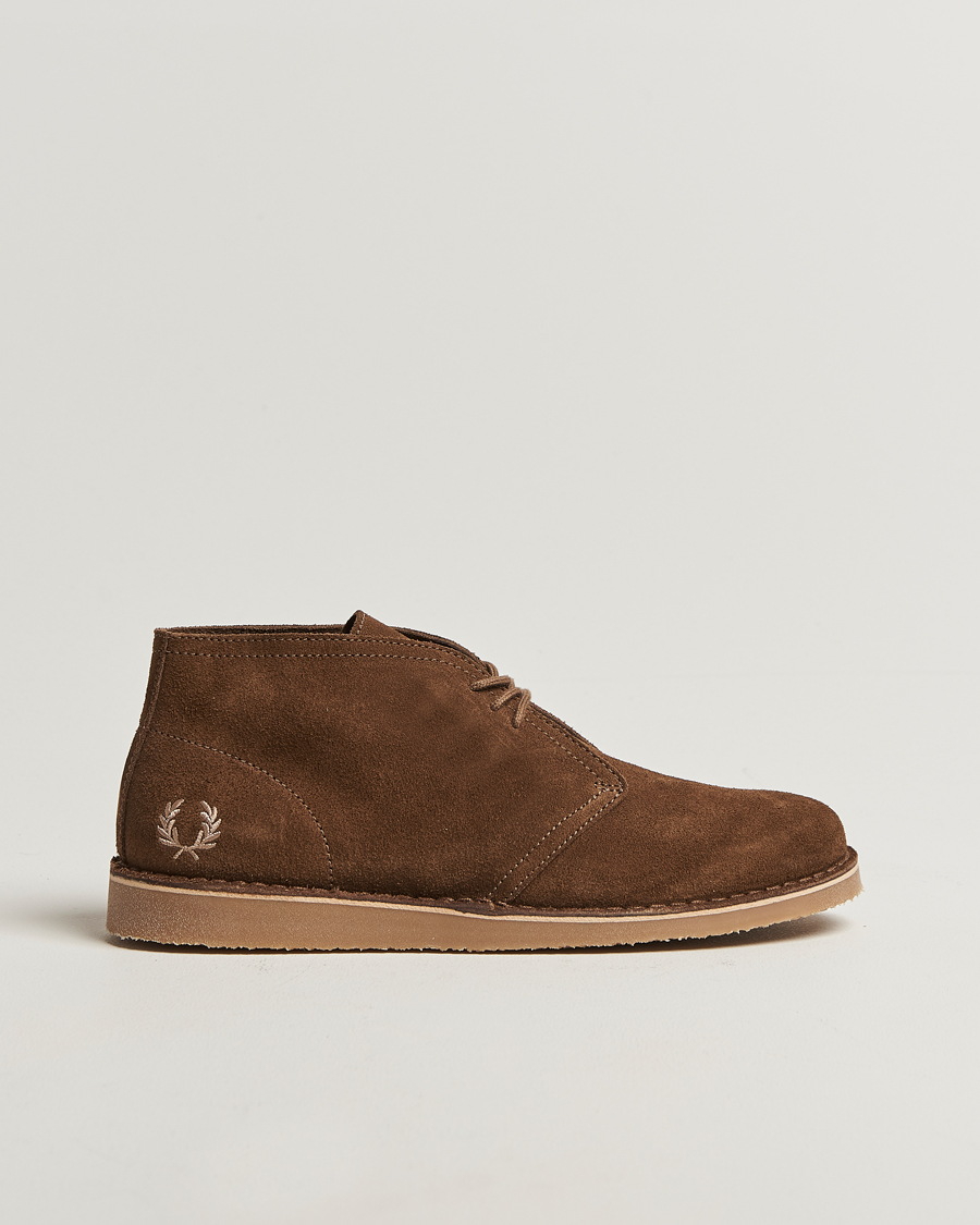Heren | Laarzen | Fred Perry | Hawley Suede Chukka Boot Marsh Brown