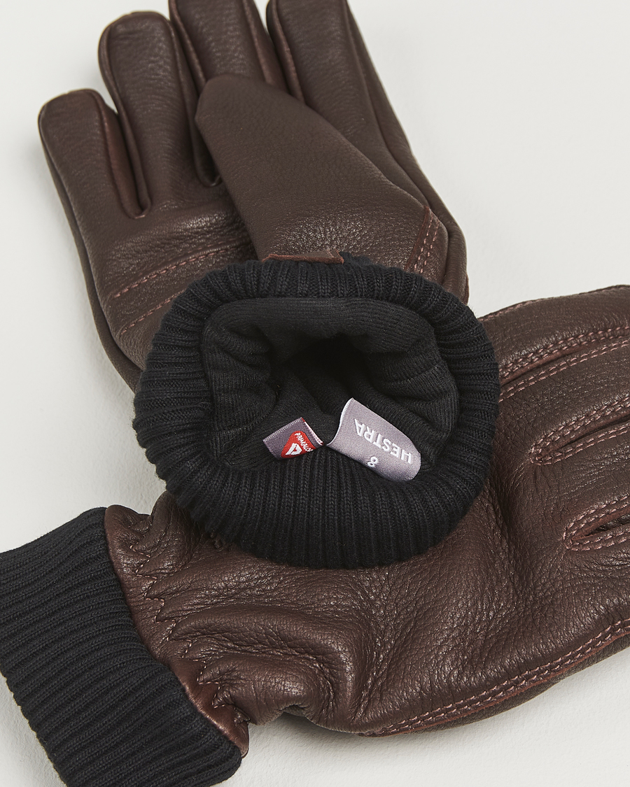 Heren | Handschoenen | Hestra | Tore Deerskin Primaloft Lined Glove Chocolate