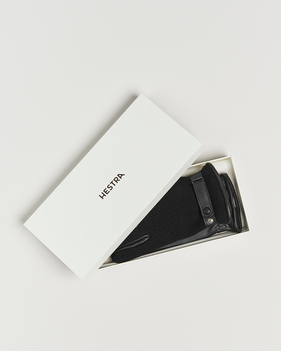 Heren | Handschoenen | Hestra | Christopher Cashmere/Elkskin Glove  Black