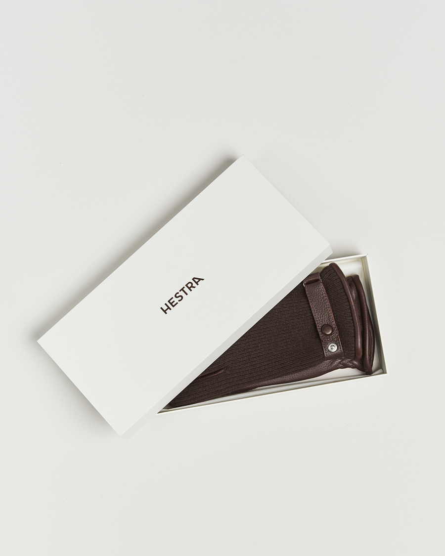 Heren | Handschoenen | Hestra | Christopher Cashmere/Elkskin Glove Espresso
