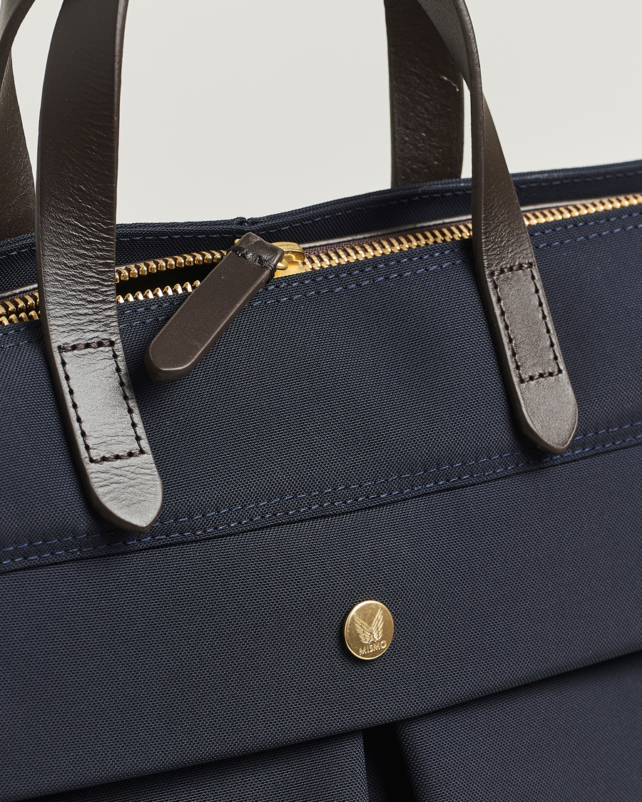 Heren | Tassen | Mismo | M/S Helmet Tote Bag Navy/Dark Brown