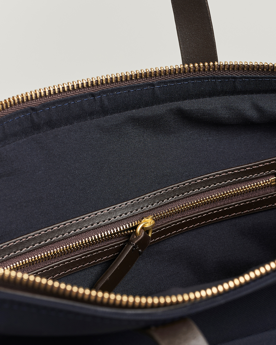 Heren | Tassen | Mismo | M/S Helmet Tote Bag Navy/Dark Brown