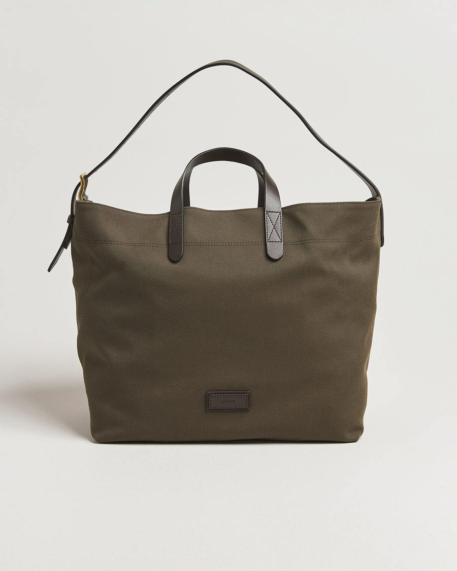 Heren | Tassen | Mismo | M/S Companion Tote Bag Army/Dark Brown