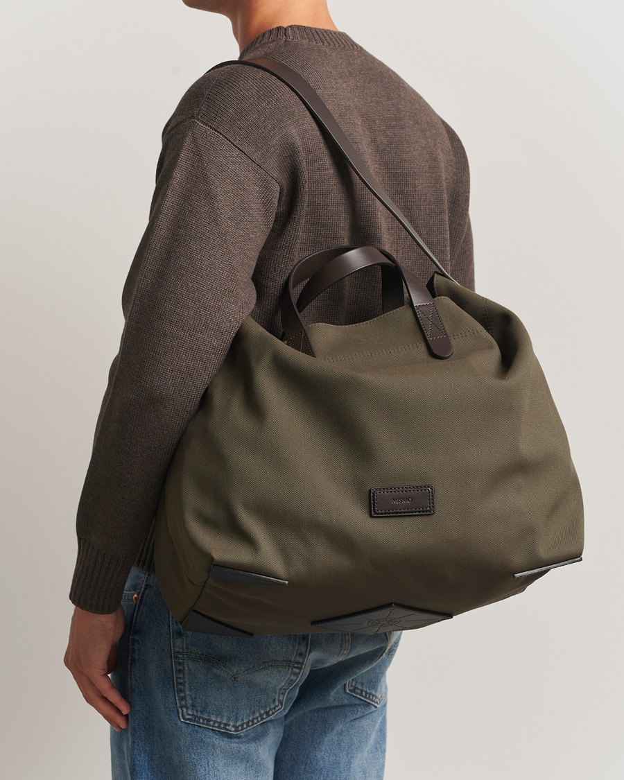 Heren | Tassen | Mismo | M/S Companion Tote Bag Army/Dark Brown
