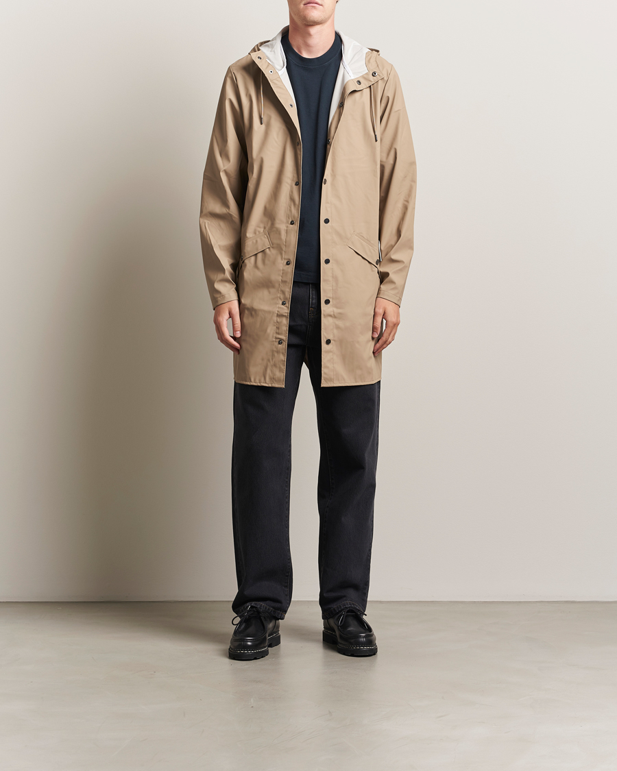 Heren | Jassen | RAINS | Long Jacket Beige