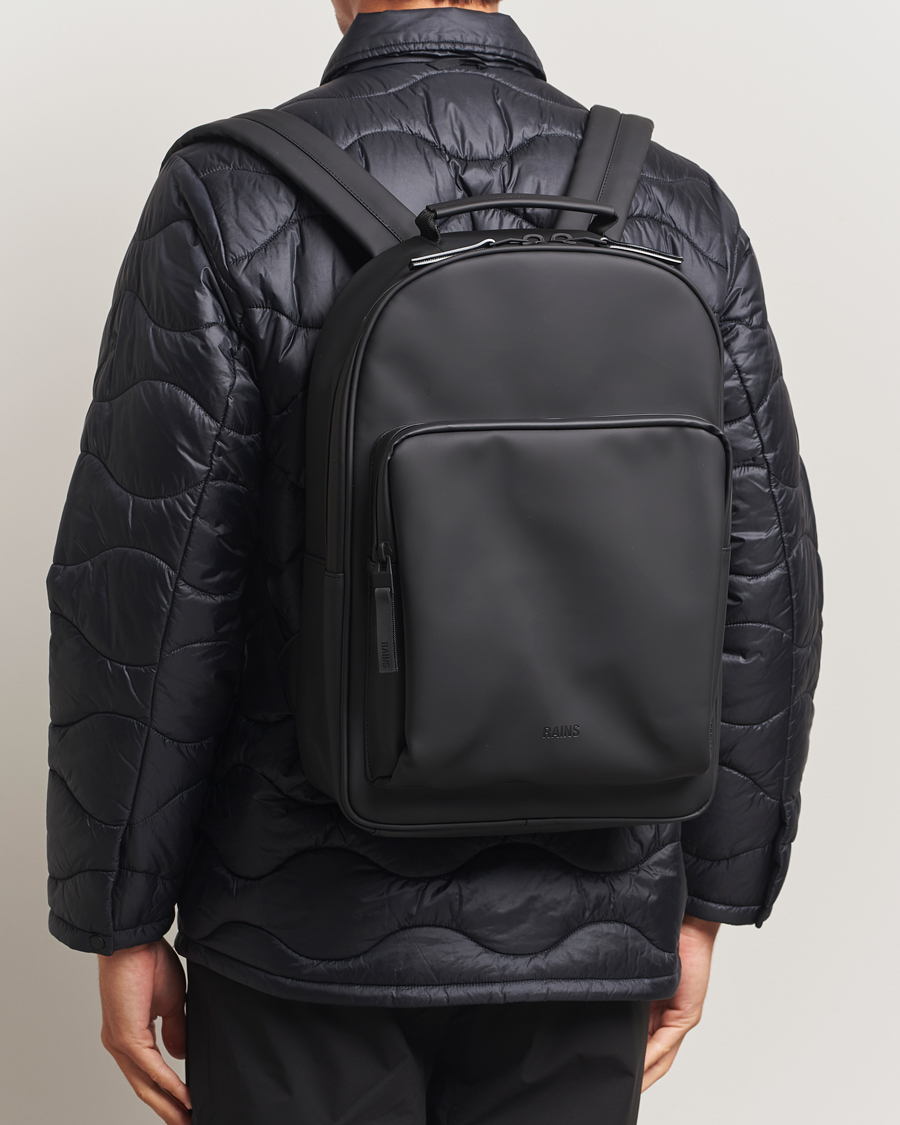 Heren | Tassen | RAINS | Book Daypack Backpack Black