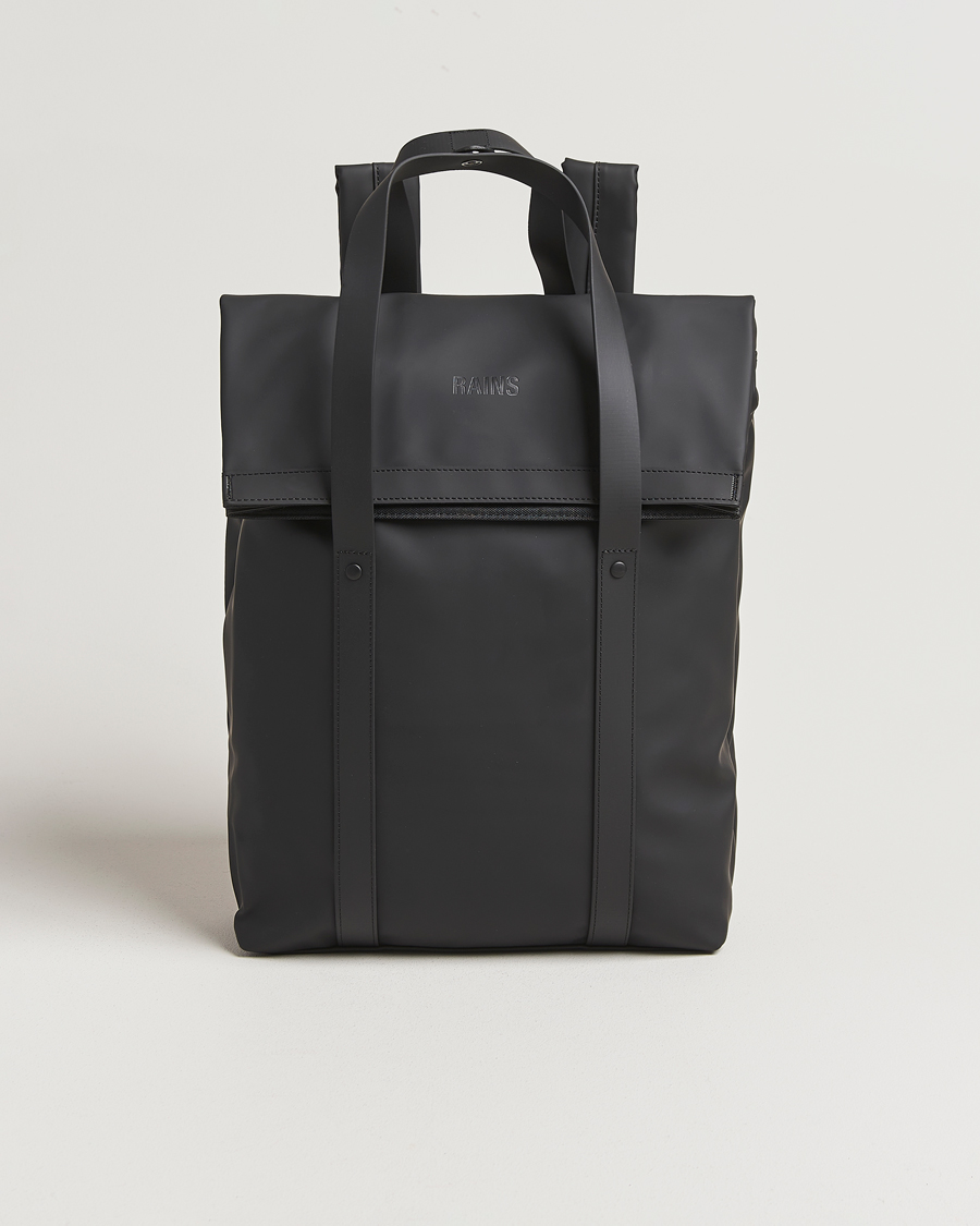 Heren | Tassen | RAINS | 2 Way Tote Backpack Black