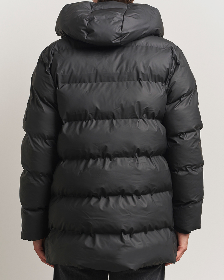 Heren | Jassen | RAINS | Alta Long Puffer Cargo Jacket Black