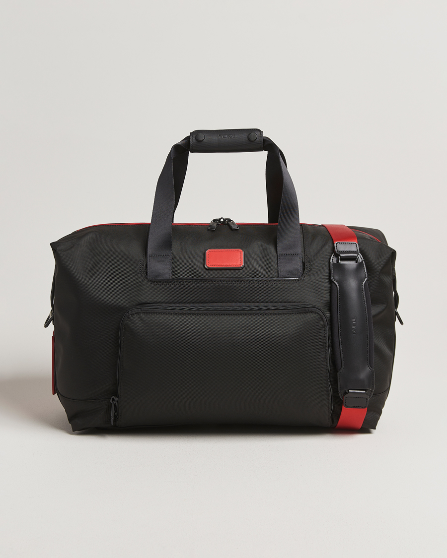 Heren | Tassen | TUMI | Alpha 3 Double Expansion Travel Satchel Black/Red