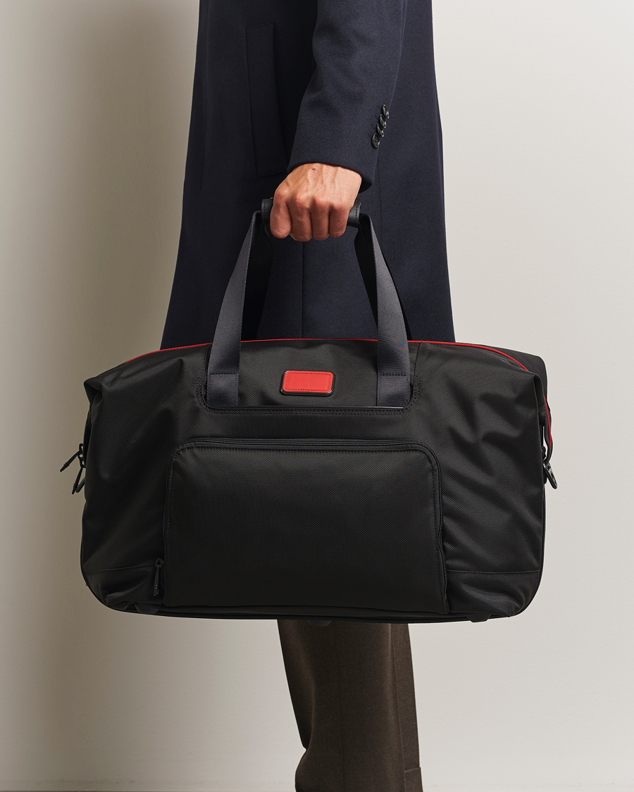 Heren | Tassen | TUMI | Alpha 3 Double Expansion Travel Satchel Black/Red