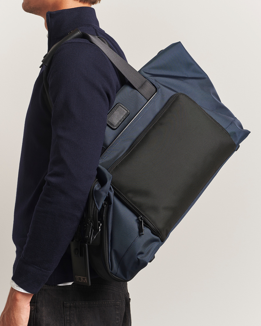 Heren | Tassen | TUMI | Alpha 3 Double Expansion Travel Satchel Navy