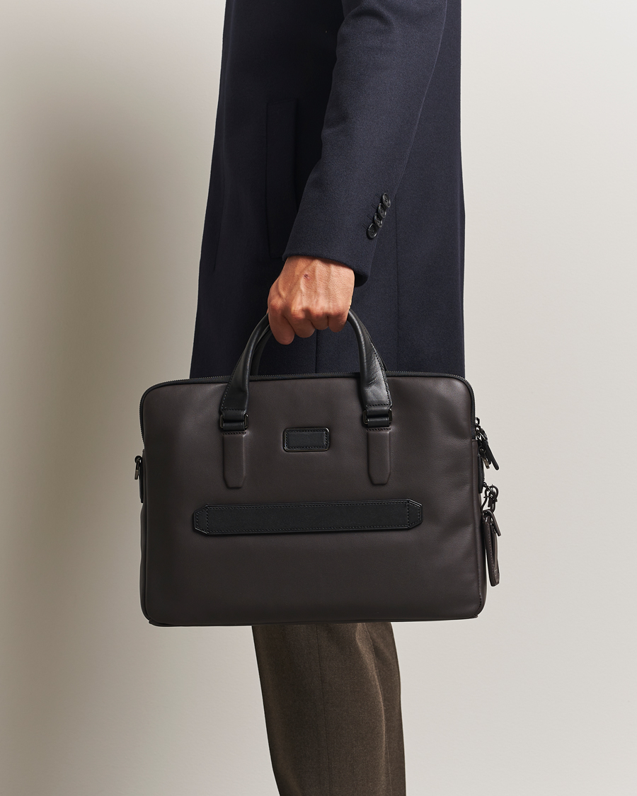Heren | Tassen | TUMI | Harrison Sycamore Slim Brief Espresso Brown