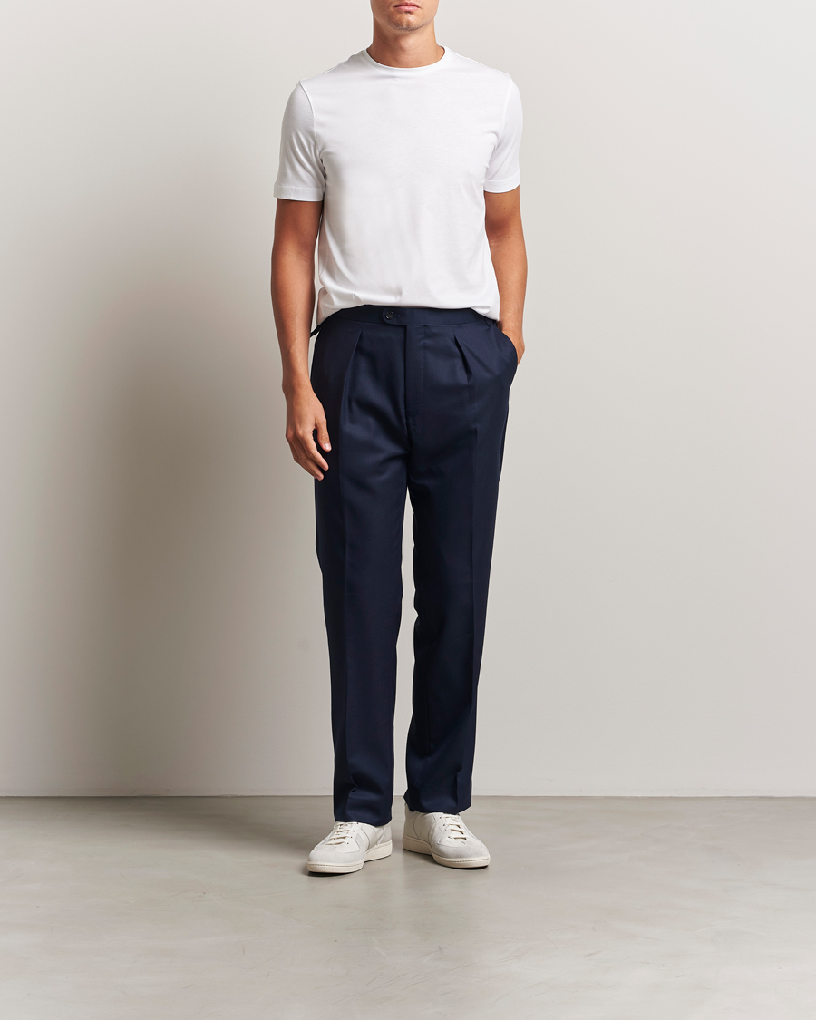 Heren | T-shirts | Stenströms | Supima Cotton T-Shirt White