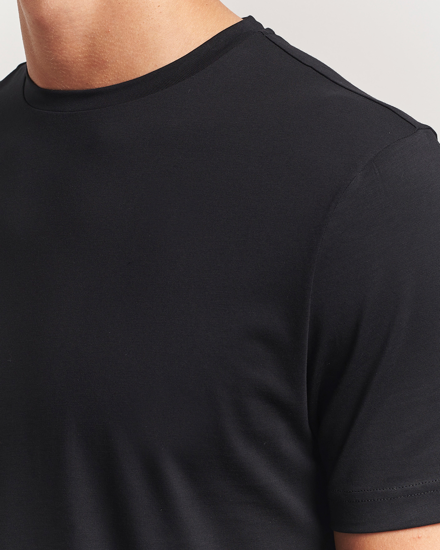 Heren | T-shirts | Stenströms | Supima Cotton T-Shirt Black