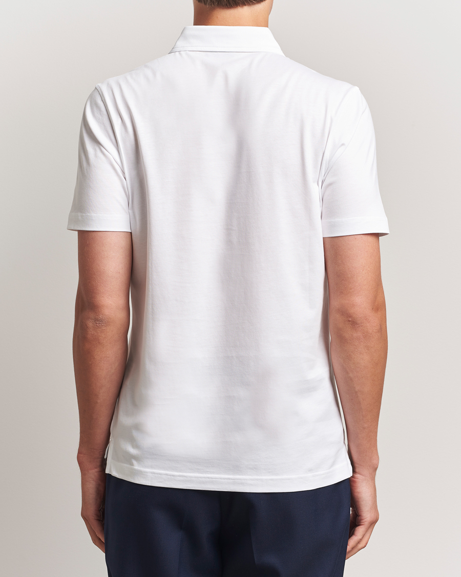 Heren | Polo's | Stenströms | Supima Cotton Polo Shirt White