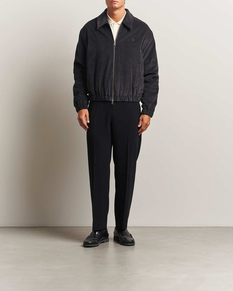 Heren | Jassen | AMI | Light Padded Fine Corduroy Jacket Anthracite