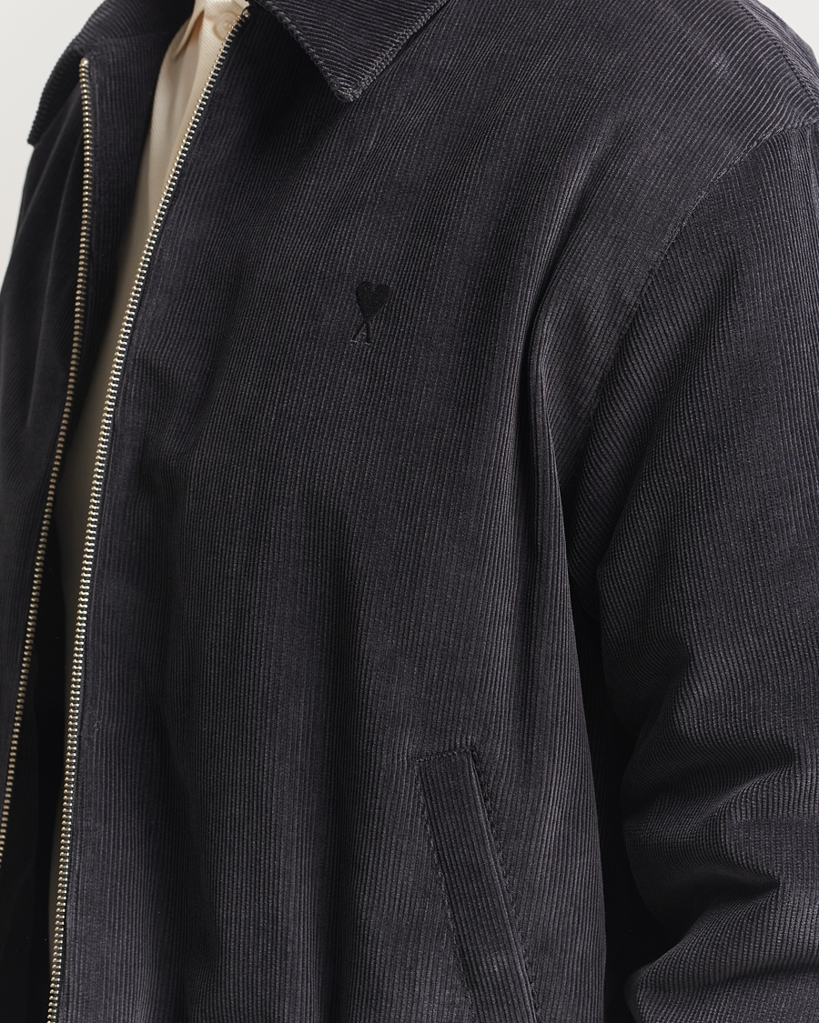Heren | Jassen | AMI | Light Padded Fine Corduroy Jacket Anthracite