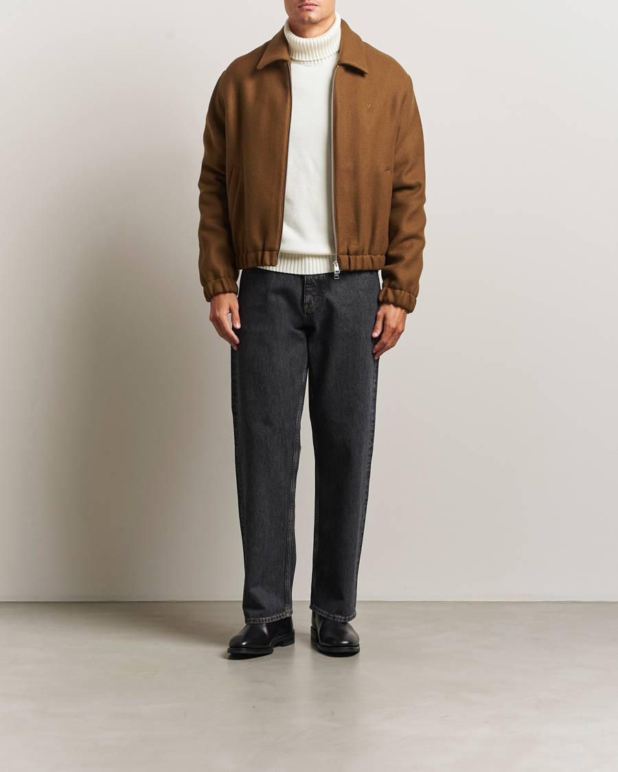 Heren | Jassen | AMI | Boiled Wool Jacket Noisette