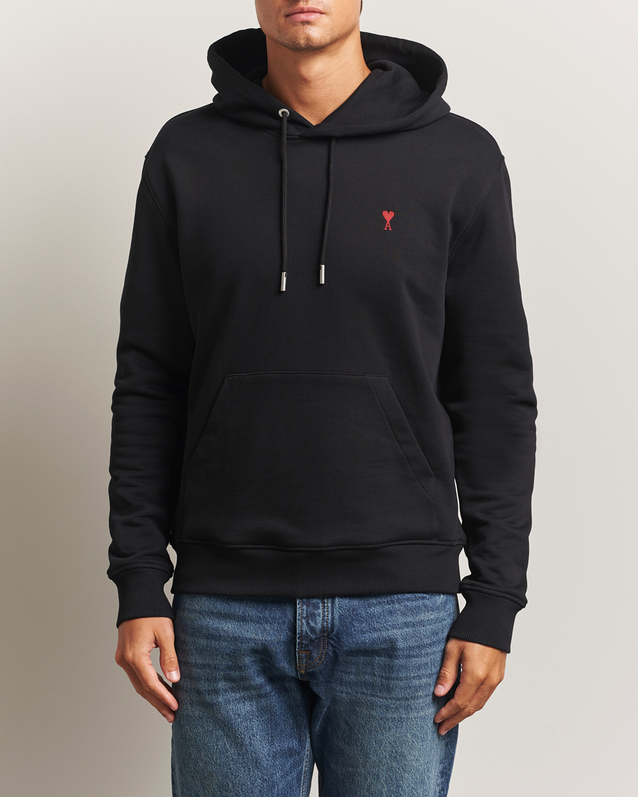 Heren | Truien | AMI | Heart Logo Hoodie Black