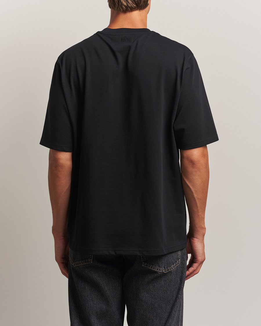 Heren | T-shirts | AMI | Tonal Heart Logo T-Shirt Black