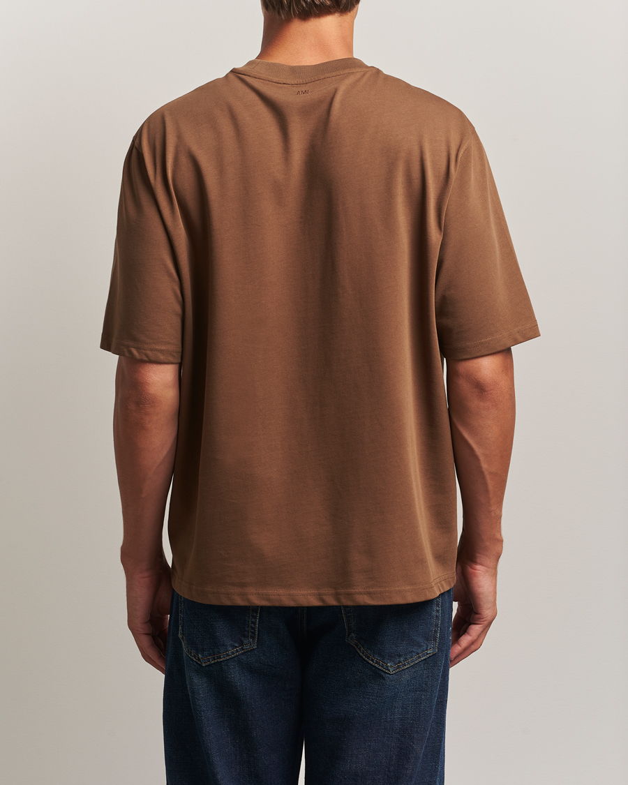 Heren | T-shirts | AMI | Tonal Heart Logo T-Shirt Noisette