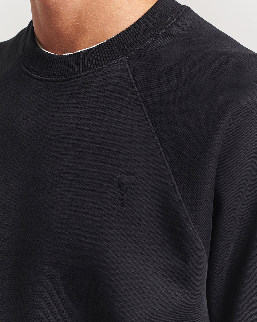 Heren | Truien | AMI | Tonal Heart Logo Sweatshirt Black