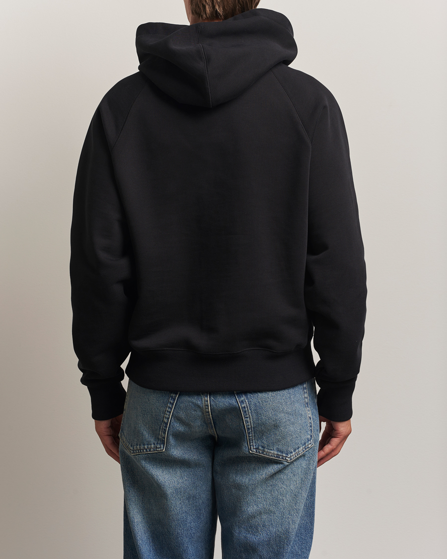 Heren | Truien | AMI | Tonal Heart Logo Hoodie Black