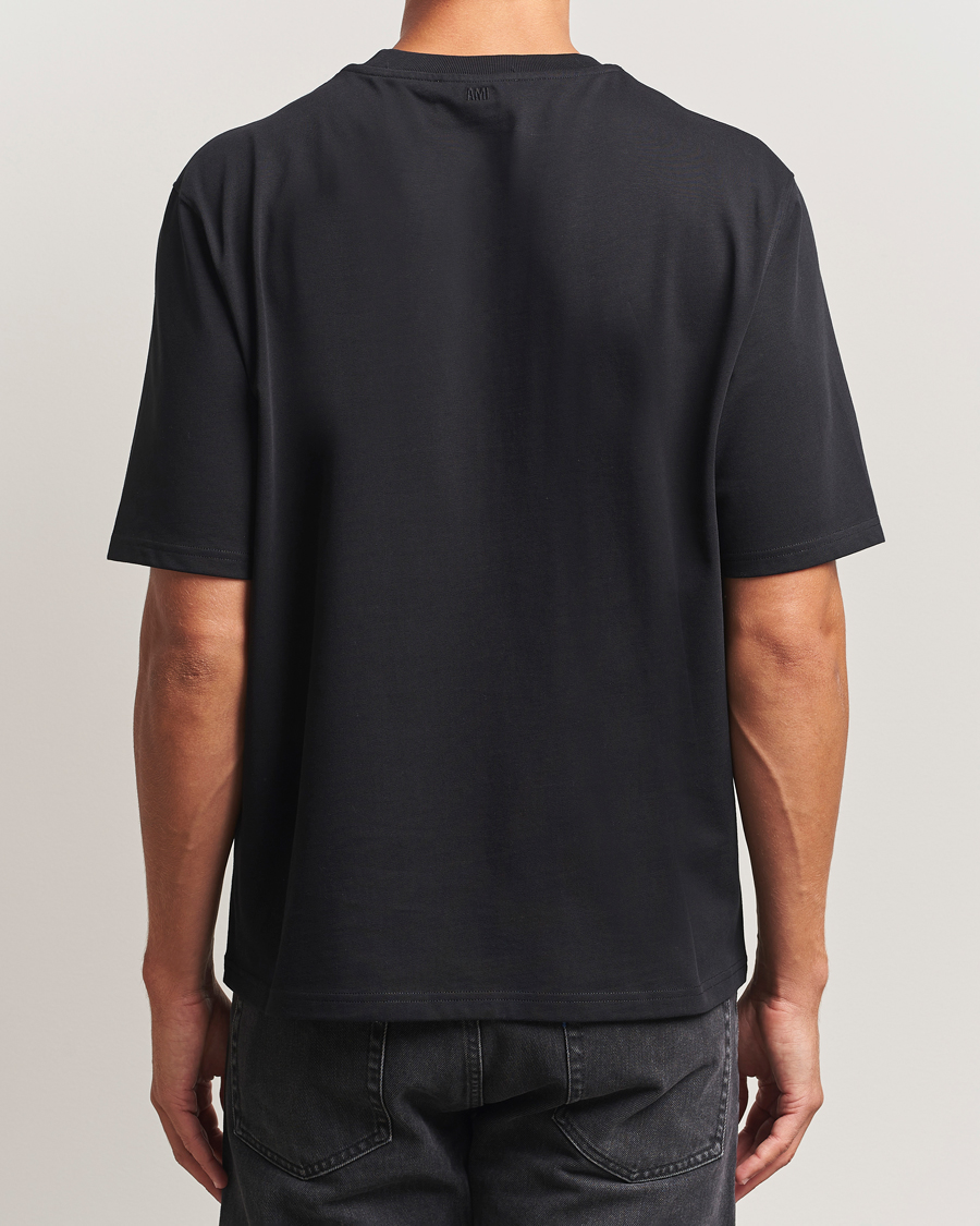 Heren | T-shirts | AMI | Patch Heart T-Shirt Black
