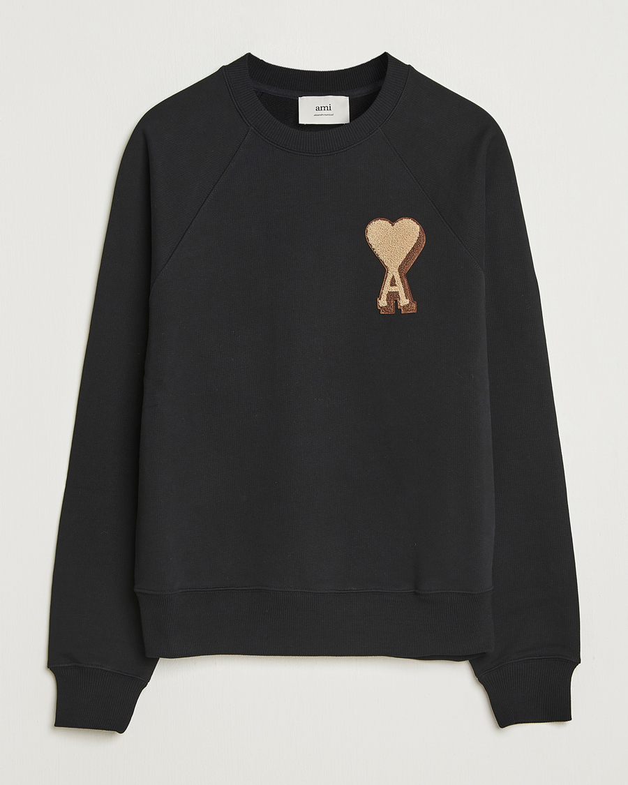 Heren | Truien | AMI | Patch Heart Sweatshirt Black