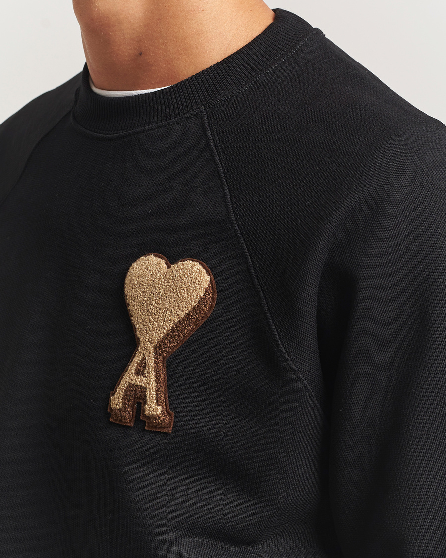 Heren | Truien | AMI | Patch Heart Sweatshirt Black