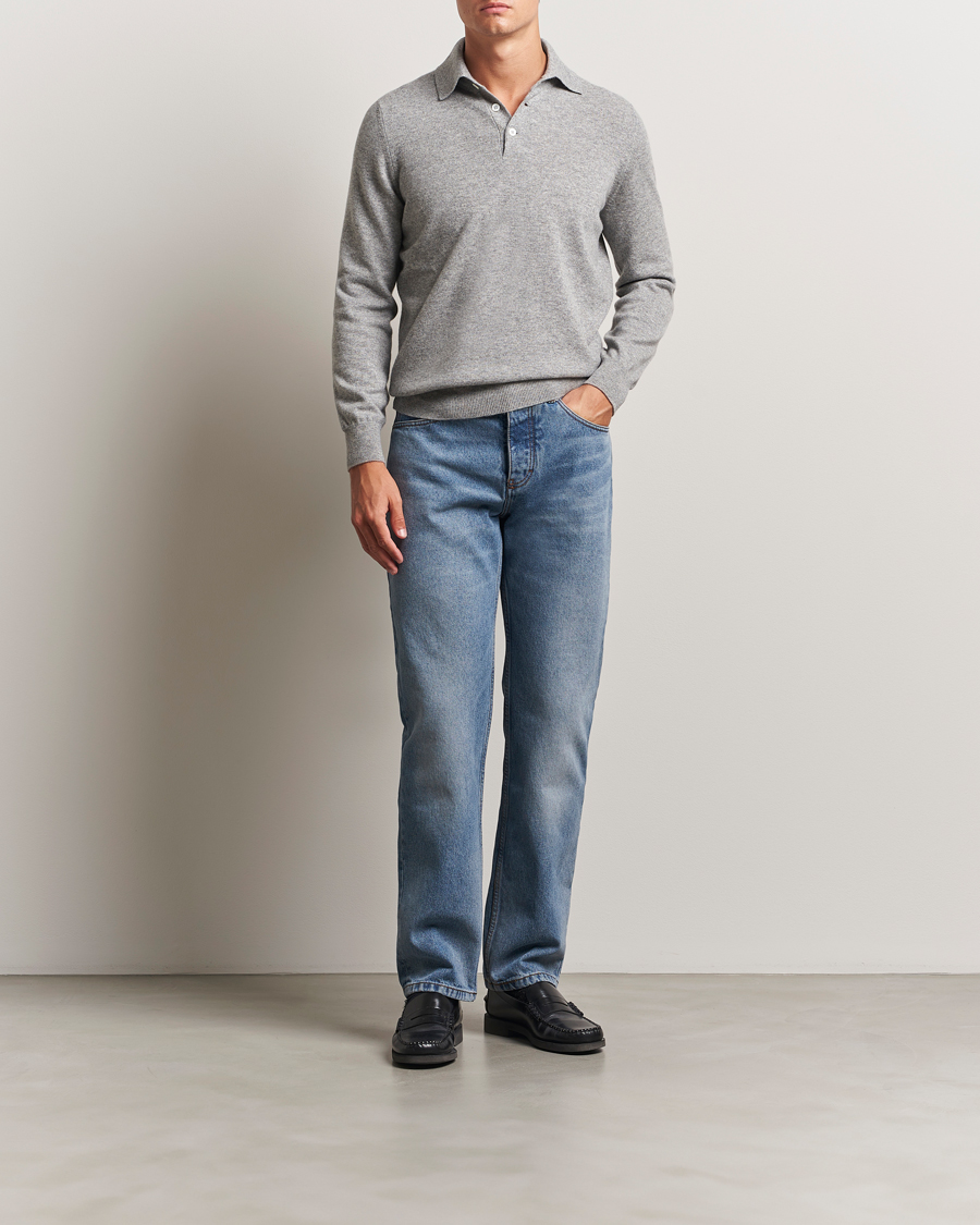 Heren | Broeken | AMI | Classic Fit Jeans Used Blue