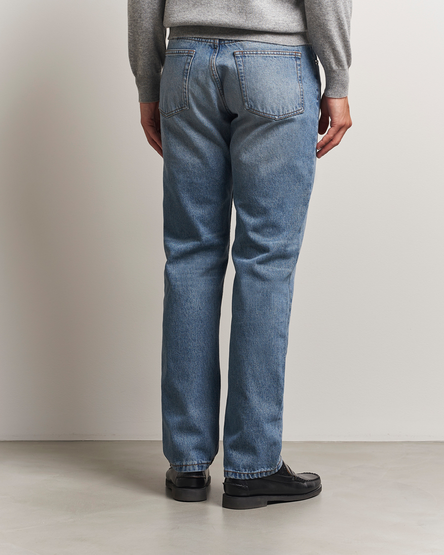Heren | Broeken | AMI | Classic Fit Jeans Used Blue
